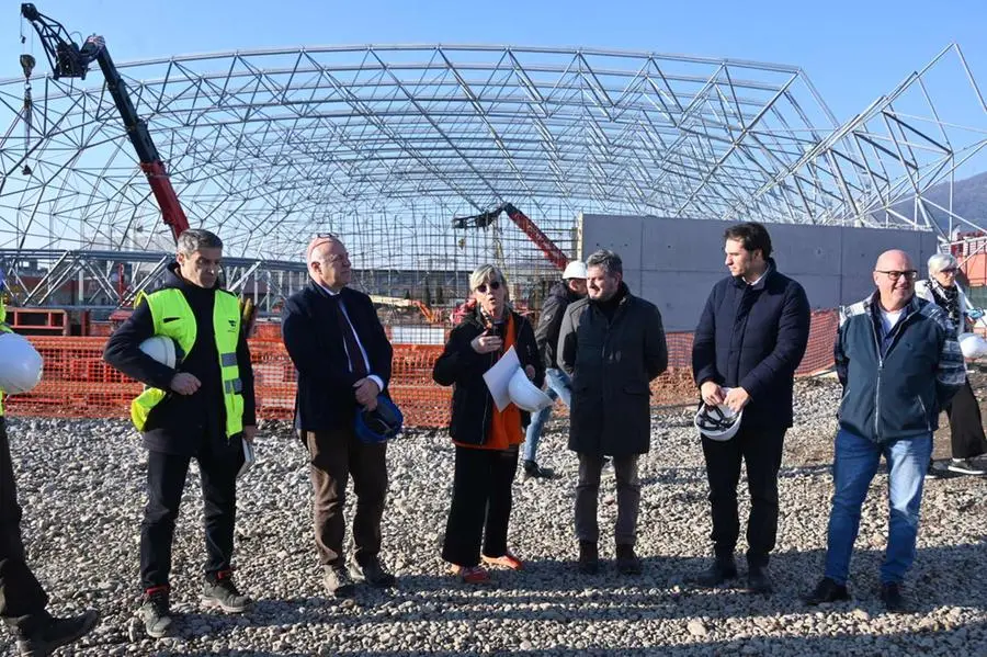 Il sopralluogo all'impianto indoor di Sanpolino