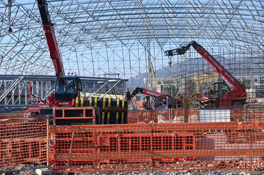 Il sopralluogo all'impianto indoor di Sanpolino