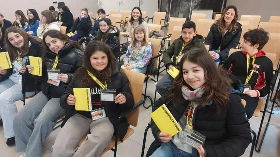 La classe V B della scuola primaria De André di Castelmella