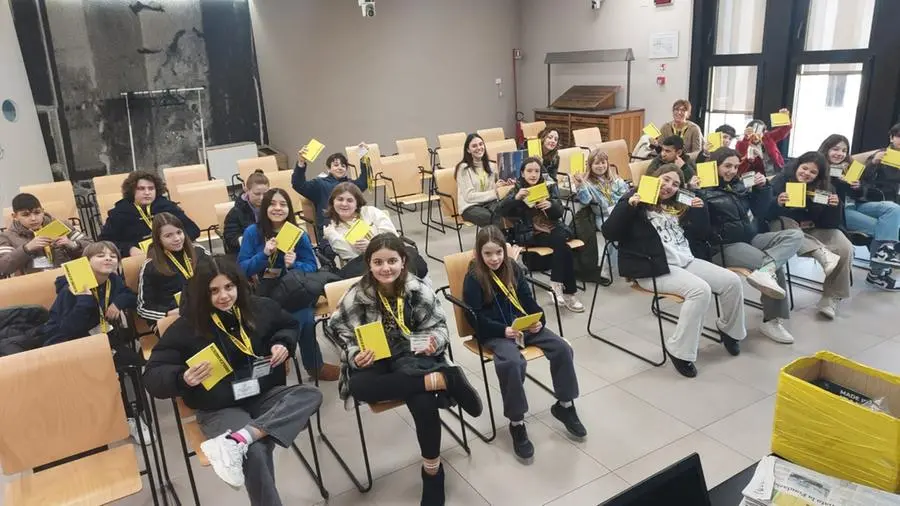 La classe V B della scuola primaria De André di Castelmella