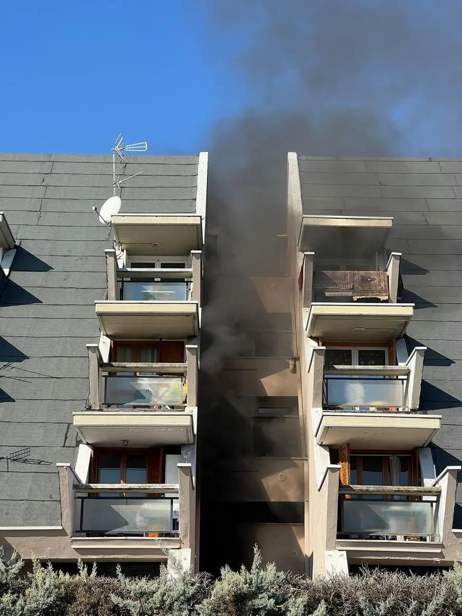 I Vigili del fuoco in via Colombo a Botticino