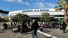 Un cittadino georgiano ha appiccato l'incendio negli uffici sotto la torre di controllo dello scalo aeroportuale di Ciampino, Roma, 5 Febbraio 2025. ANSA/TELENEWS