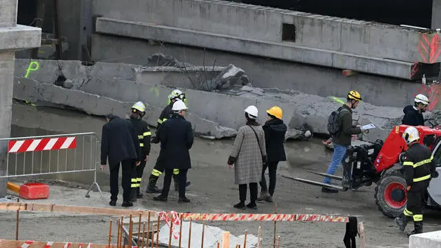 Sopralluoghi del personale Asl nel Cantiere Esselunga di Via Mariti a Firenze dove hanno perso la vita cinque operai Firenze 19 Febbraio 2024 ANSA/CLAUDIO GIOVANNINI