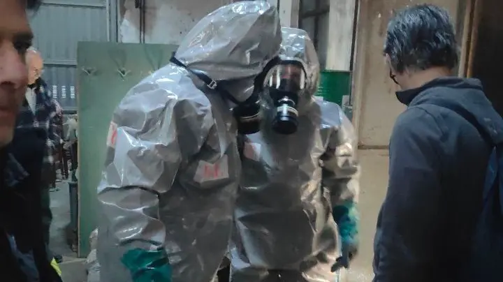 Un momento delle operazioni - Foto Vigili del Fuoco