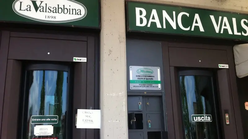 Una filiale di Banca Valsabbina © www.giornaledibrescia.it