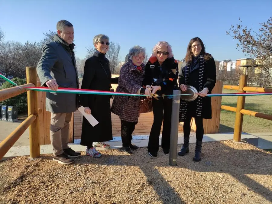 Taglio del nastro al parco Pescheto