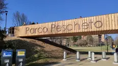 Taglio del nastro al parco Pescheto