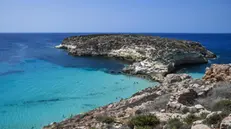 La spiaggia dei Conigli, isola di Lampedusa, 5 agosto 2020. ANSA/ALESSANDRO DI MEO