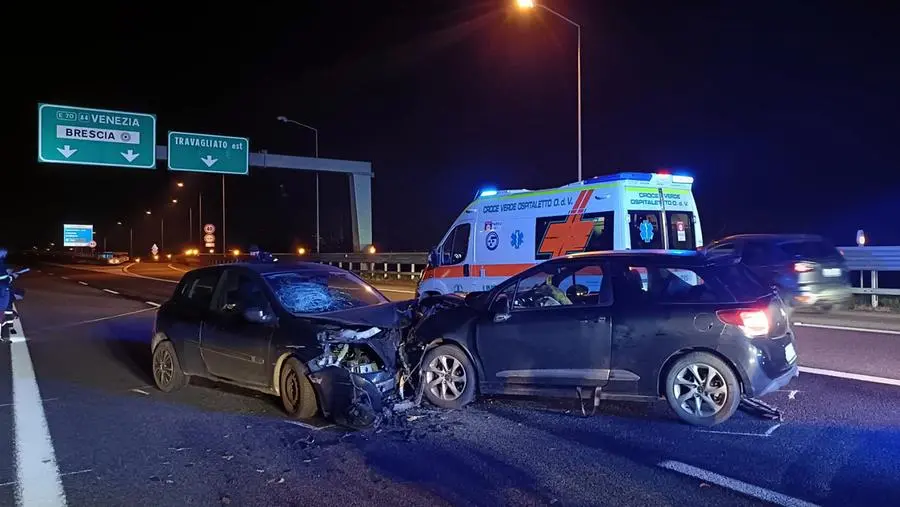 TRAVAGLIATO INCIDENTE STRADALE RACCORDO AUTOSTRADALE BREBEMI REDAZIONE PROVINCIA 06-02-2025 GABRIELE STRADA NEW EDEN GROUP