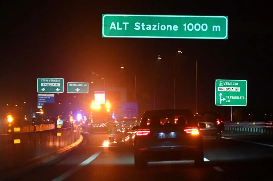 TRAVAGLIATO INCIDENTE STRADALE RACCORDO AUTOSTRADALE BREBEMI REDAZIONE PROVINCIA 06-02-2025 GABRIELE STRADA NEW EDEN GROUP