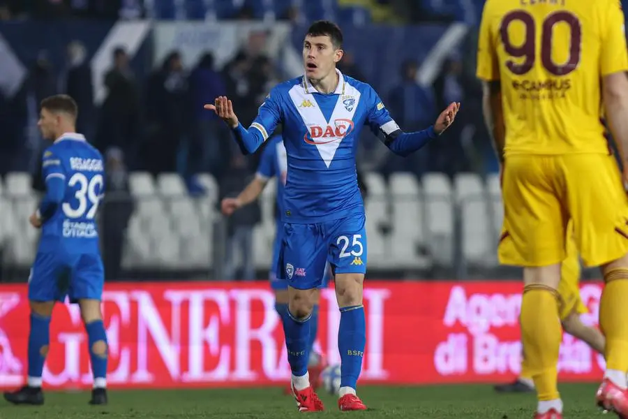 Sport Calcio Serie B Brescia Stadio Rigamonti Brescia Salernitana nella foto Dimitri Bisoli (Brescia Calcio)  7/2/2025 nicoli@newreporter