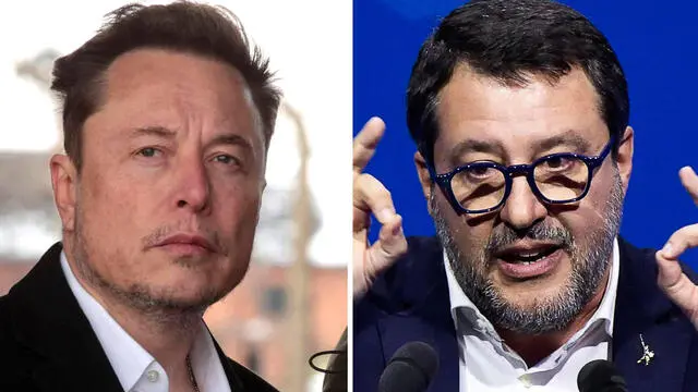 COMBO Elon Musk - Matteo Salvini