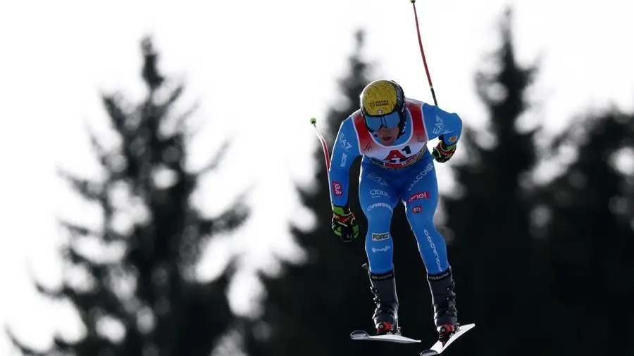 Giovanni Franzoni durante la discesa mondiale - © www.giornaledibrescia.it