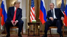 Trump e Putin a Helsinki nel 2018 - Ansa © www.giornaledibrescia.it