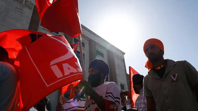 Manifestazione CGIL Braccianti Latina