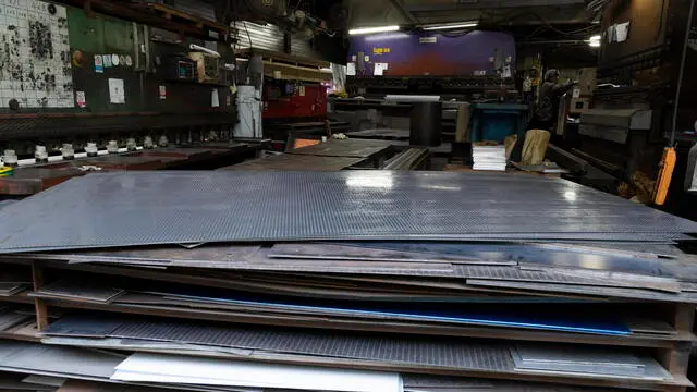 epa11887300 Items inside a small metal fabrication plant, in Seoul, South Korea, 11 February 2025. Trump ordered a 25 percent tariff on steel and aluminum imports on 10 February 2025. EPA/JEON HEON-KYUN