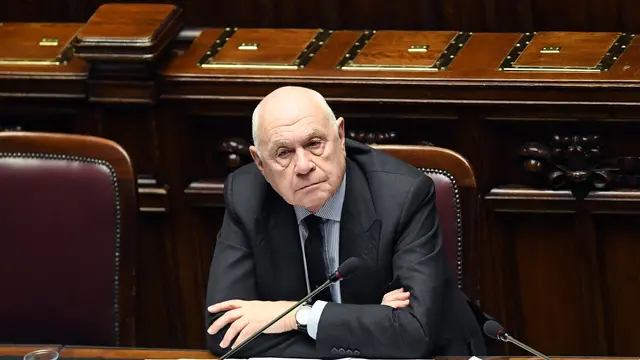 Informativa urgente sul caso Cospito del Ministro della Giustizia Carlo Nordio alla Camera dei Deputati Roma, 01 febbraio 2023. ANSA/FABIO CIMAGLIA