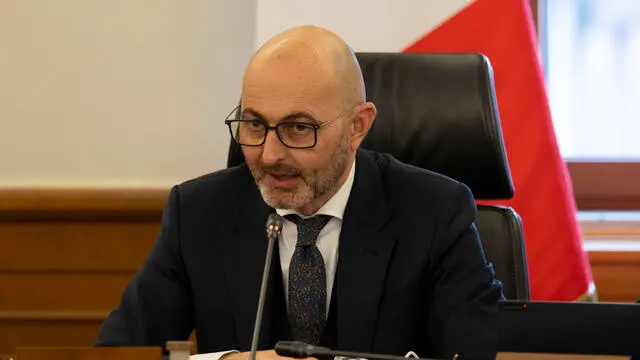 Il vice presidente CSM, Fabio Pinelli; durante il plenum del CSM. Roma, 8 gennaio 2025 ANSA/MASSIMO PERCOSSI