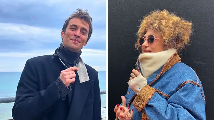 Mattia Stanga e Marcella Bella a Sanremo 2025