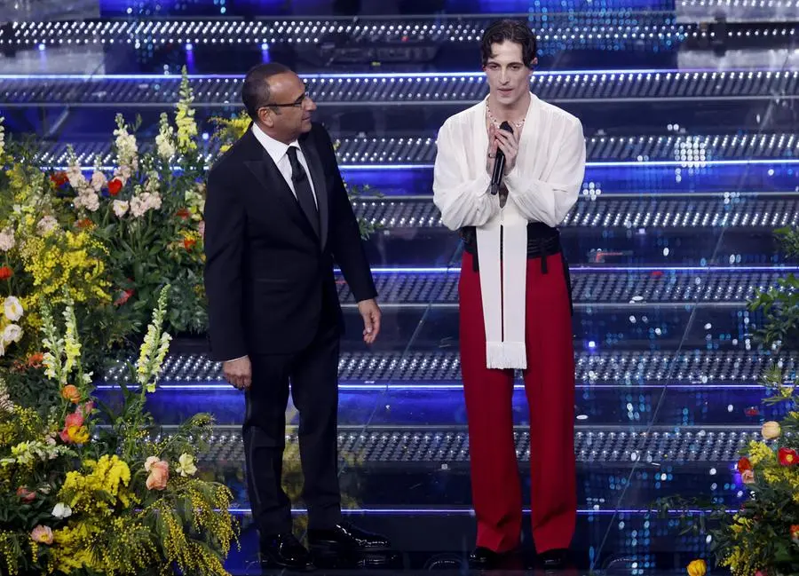 Sanremo 2025, seconda serata: la seconda esibizione di Damiano David