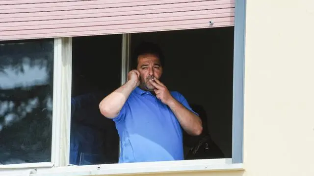 Il colonnello dei carabinieri Fabio Cagnazzo in una foto d'archivio. Cagnazzo è stato arrestato per l'omicidio del sindaco di Pollica, Angelo Vassallo, ucciso il 5 settembre 2010. ANSA (npk)