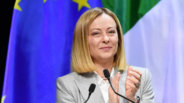 La Presidente del Consiglio Giorgia Meloni interviene all’Assemblea Nazionale della CISL presso l’Auditorium della Conciliazione Roma, 11 febbraio 2025 ANSA/FABIO CIMAGLIA