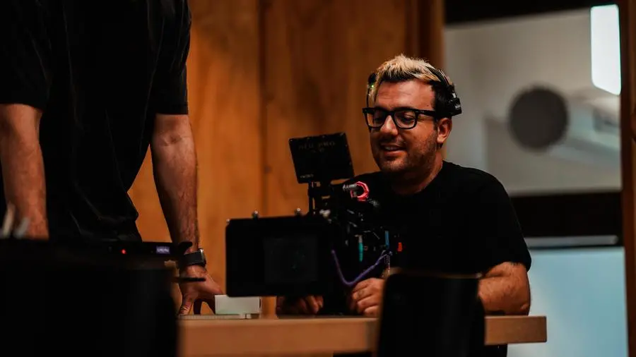 Lorenzo Invernici sul set