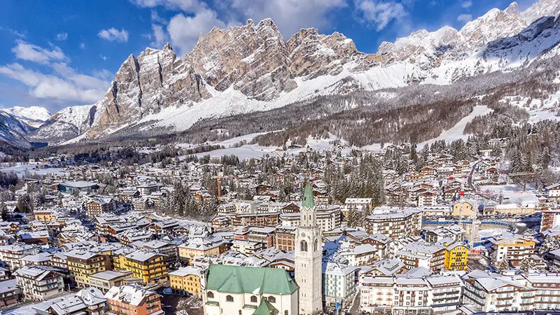 Cortina d'Ampezzo ha la leadership tra le località montani in Italia