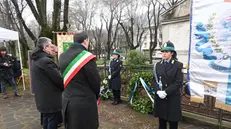 Le cerimonia al monumento del Roverotto per i santi patroni