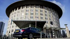 epa06997119 (FILE) - An exterior view of the headquarters of the Organisation for the Prohibition of Chemical Weapons (OPCW) in The Hague, The Netherlands, 16 April 2018. The OPCW reported on 04 September 2018 that results of the analysis by the OPCW designated laboratories of environmental and biomedical samples collected by the OPCW team confirm the findings of the United Kingdom relating to the identity of the toxic chemical that intoxicated two individuals in Amesbury and resulted in one fatality. The toxic chemical compound displays the same toxic properties of a nerve agent. It is also the same toxic chemical that was found in the biomedical and environmental samples relating to the poisoning of Mr Sergei Skripal, Ms Yulia Skripal, and Mr Nicholas Bailey on 04 March 2018 in Salisbury. EPA/KOEN VAN WEEL *** Local Caption *** 54268233