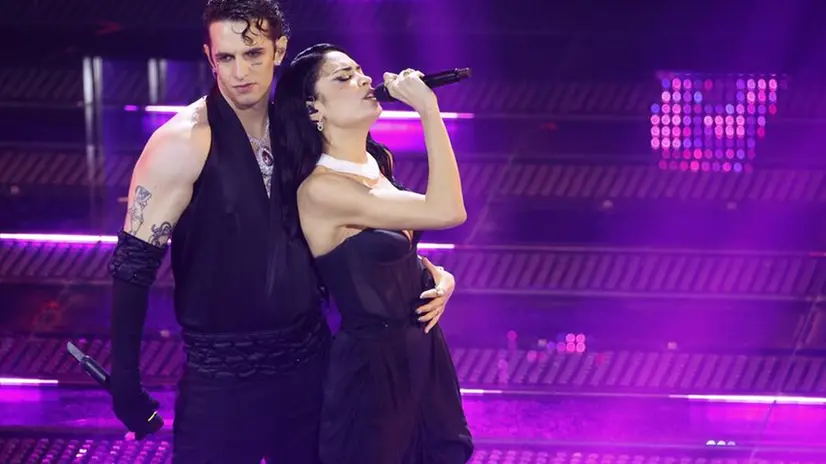 Sanremo 2025, l'esibizione di Achille Lauro e Elodie