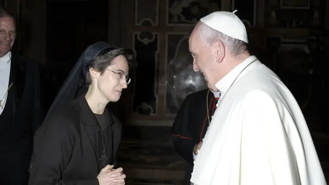 Il Santo Padre ha nominato Segretario Generale del Governatorato dello Stato della Città del Vaticano la Reverendissima Suor Raffaella Petrini, F.S.E., finora Officiale della Congregazione per l’Evangelizzazione dei Popoli. Curriculum vitae, 5 novembre 2021. ANSA/ VATICAN MEDIA ++HO - NO SALES EDITORIAL USE ONLY++