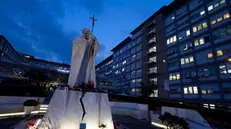 Papa Francesco ricoverato al policlinico Gemelli per accertamenti. Roma, 14 febbraio 2025 ANSA/MASSIMO PERCOSSI