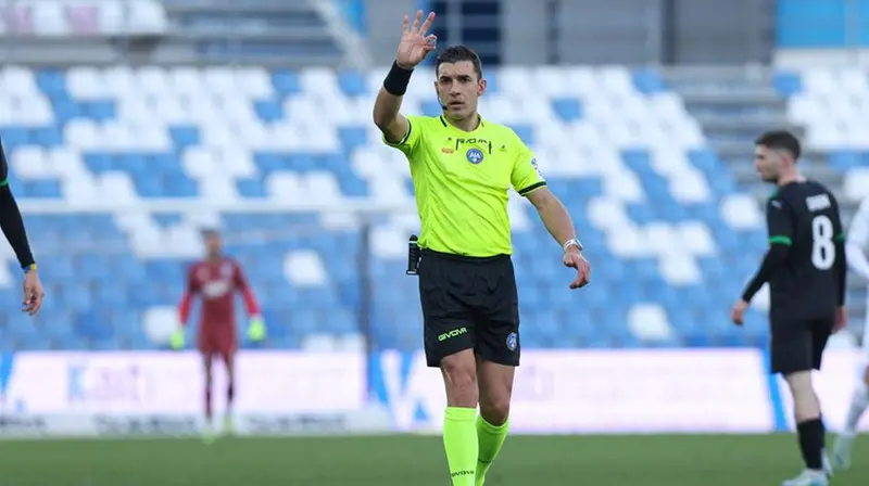 Tremolada, arbitro della partita al Mapei - Foto New Reporter Nicoli © www.giornaledibrescia.it