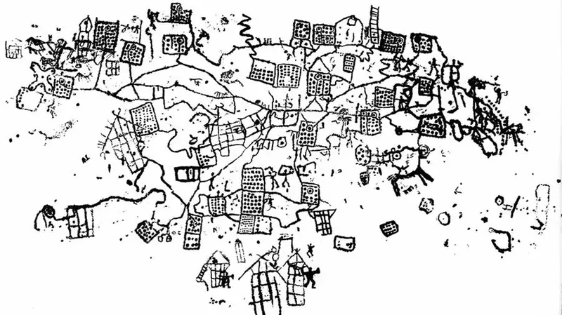 Il rilievo a contatto della famosa roccia 1 «Mappa di Bedolina»