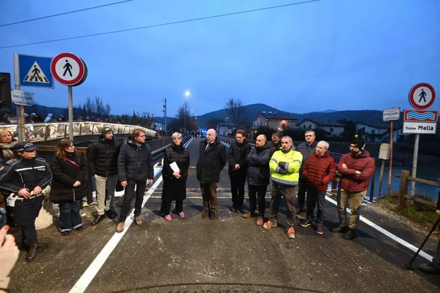 La riapertura del ponte tra Brescia e Collebeato