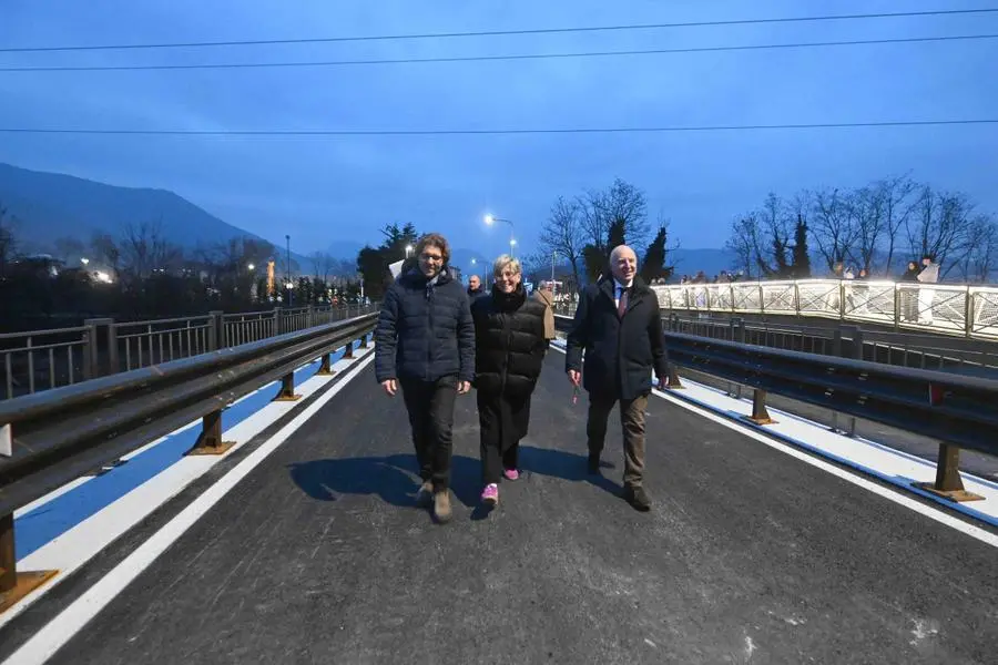 La riapertura del ponte tra Brescia e Collebeato