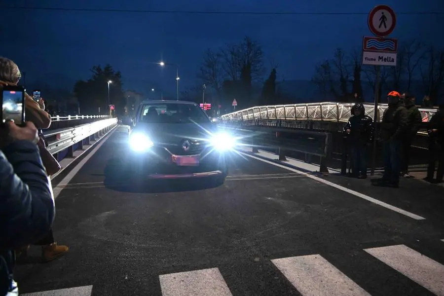 La riapertura del ponte tra Brescia e Collebeato