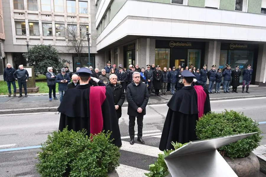 La commemorazione di Domenico Prosperi in via Gramsci