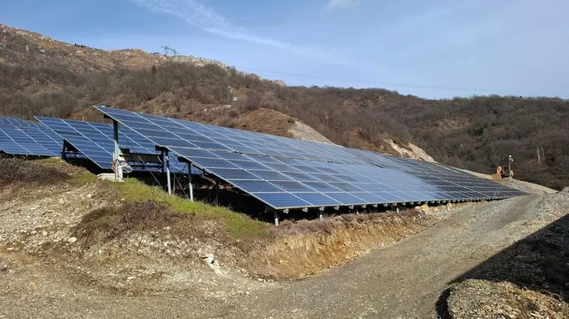 L’impianto fotovoltaico realizzato in località Valgrande di Comero, a Casto - © www.giornaledibrescia.it