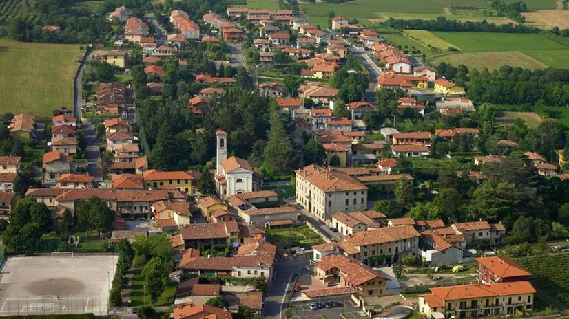 L’abitato di Nigoline visto dall’alto