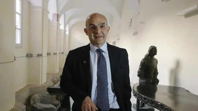 Giovanni Scambia, Direttore Area Salute della Donna e di Ginecologia oncologica (UOC) Policlinico Gemelli, durante il convegno 'Procreazione Medicalmente Assistita - La soddisfazione del desiderio di genitorialita', anche per i pazienti oncologici', Sala Santa Maria in Aquiro del Senato, Roma, 15 novembre 2016. ANSA / FABIO FRUSTACI