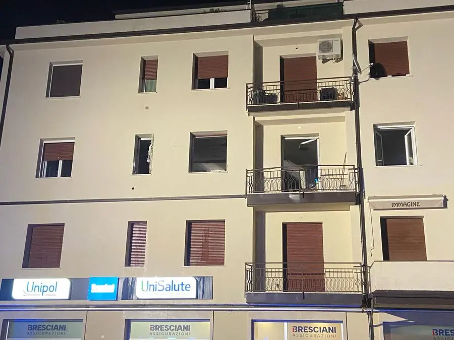 La palazzina all'interno della quale c'è stata l'esplosione