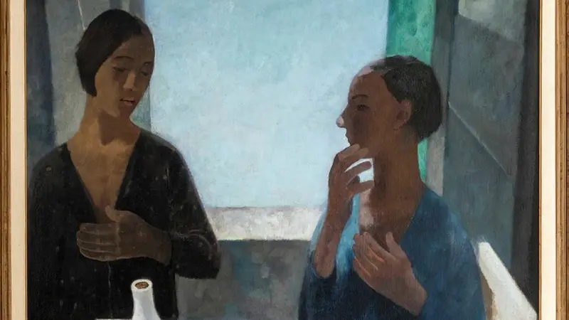 «Ragazze a Nervi», 1930 - Foto Istituto Matteucci, Viareggio © Felice Casorati by Siae