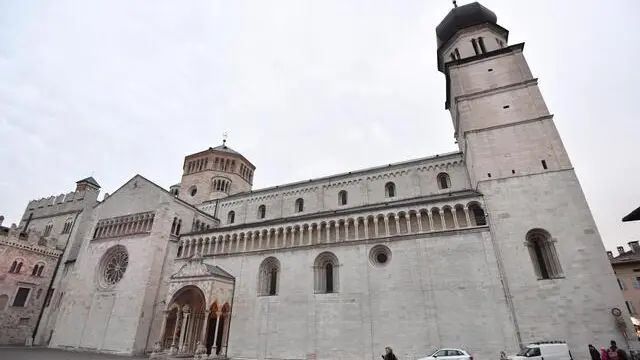 Piazza Duomo a Trento, 3 gennaio 2019. ANSA/DANIEL DAL ZENNARO