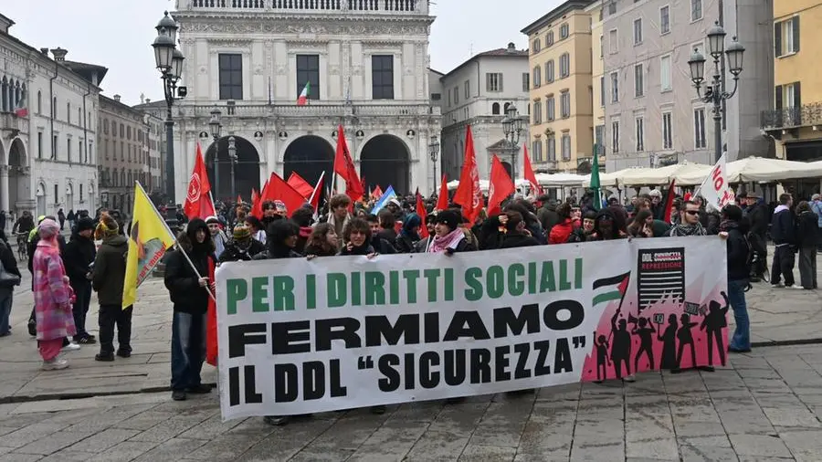 Piazza Loggia, la manifestazione contro il Ddl Sicurezza