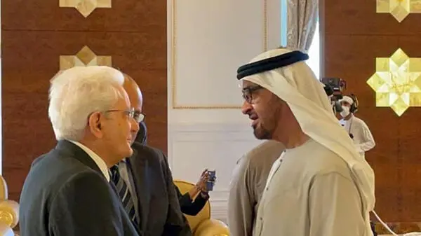 Il Presidente della Repubblica Sergio Mattarella incontra Mohammed bin Zayed Al Nahyan Presidente degli Emirati Arabi Uniti in occasione della cerimonia di condoglianze per la scomparsa del Presidente degli Emirati Arabi Uniti e Emiro di Abu Dhabi,Sua Altezza Sceicco Khalifa bin Zayed Al Nahyan