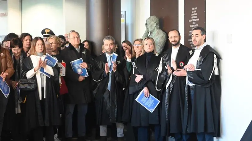 Lo sciopero dei magistrati a Brescia