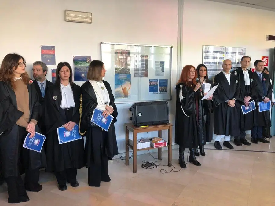 Lo sciopero dei magistrati a Brescia