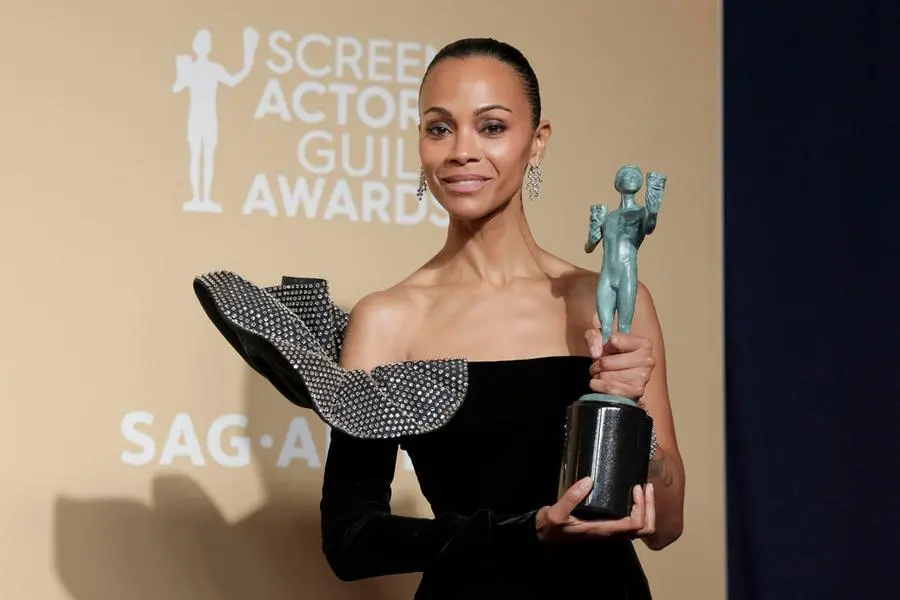 Zoe Saldaña ai Sag Awards 2025